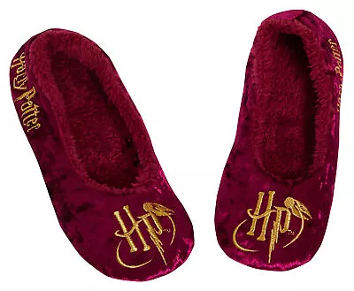 Buy Harry Potter Slippers For Women Girls Teens Hogwarts Slipon Ballet Slipper Socks • 14.95£