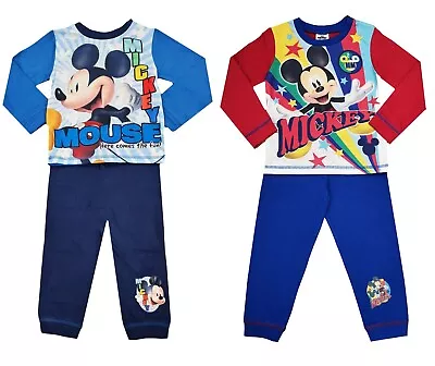 Buy Boys Mickey Mouse Pyjamas Disney Character Nightwear 12 Mths - 5 Years • 8.45£