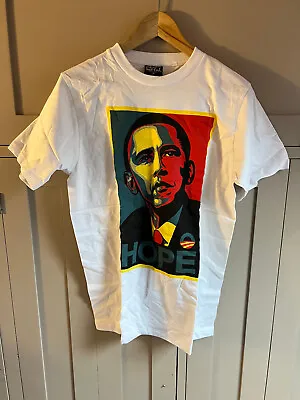 Buy Heavy Metal Obama Hope Men's Poster T Shirt | White | Medium | New | • 10£
