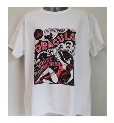 Buy Dracula Poster T Shirt On Stage Living Dead Horror Gothic Vampire Nosferatu W115 • 13.45£