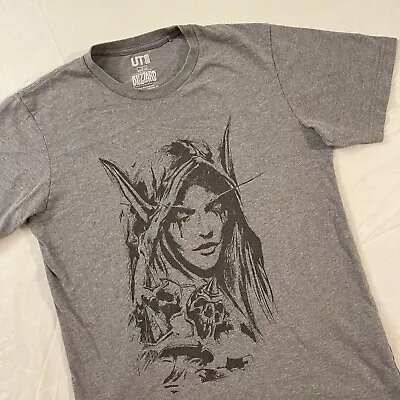 Buy Blizzard World Of Warcraft Elf Size Small Graphic Gray Shirt By Uniqlo • 24.01£