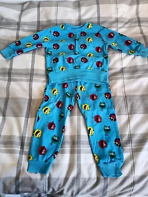 Buy Kangaroo Poo BNWOT Boys/Girls 18/24 Months Blue Multi Monster Print Pyjamas • 2.99£