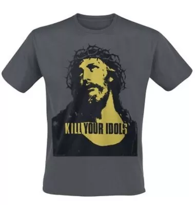 Buy Kill Your Idols Print Grey T-Shirt - XL (As Worn By Axl Rose Of Guns N Roses) • 10.50£