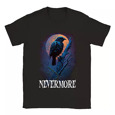 Buy The Raven Nevermore Edgar Allan Poe T-Shirt Tee Men's Unisex • 23.62£
