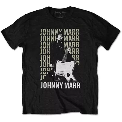 Buy Johnny Marr Guitar Photo Black T-Shirt OFFICIAL • 14.99£
