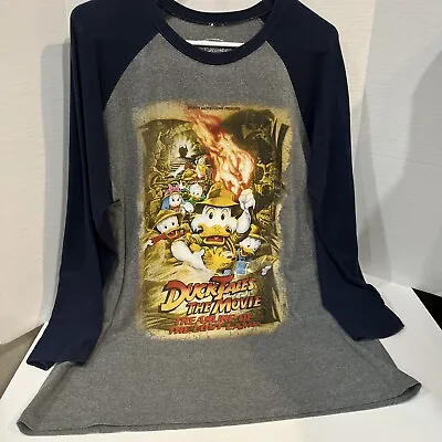Buy Duck Tales The Movie Treasure Of The Lost Lamp 3/4 Sleeve T-shirt Size L • 14.21£