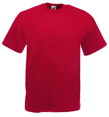 Buy Fruit Of The Loom Mens T Shirts Plain Cotton Short Sleeve T-shirt Tee Top New • 4.90£