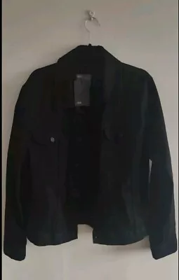 Buy Mens ASOS Black Denim Jacket Size XL • 15£