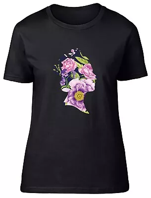 Buy Her Majesty Death Of Queen Elizabeth II Flower Fitted Womens Ladies T Shirt Gift • 8.99£