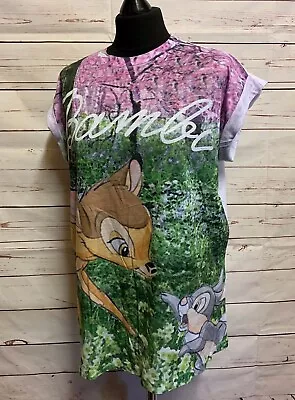 Buy  Disney T Shirt Tee Top Pastel Bambi Deer & Thumper Rabbit Uk 6-20 Bnwt • 4.99£