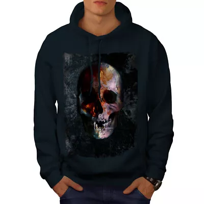 Buy Wellcoda Skull Head Evil Grave Mens Hoodie, Devil Casual Hooded Sweatshirt • 25.99£