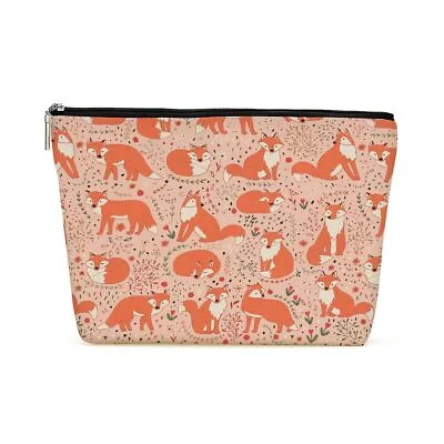 Buy Funny Fox Makeup Bag Cute Fox Decor Fox Stuff Fox Merch Supplies Foxes Themed... • 15.63£