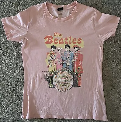 Buy The Beatles Pink Sgt. Peppers Pre-loved T-Shirt Official Merch Size = S • 7.58£