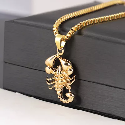 Buy Fashion Hip Hop Men Scorpio Long Chain Sweater Necklace Punk Rock Jewelry Gif-wq • 4.50£