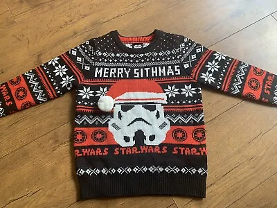 Buy Star Wars Merry Sithmas Christmas Jumper 5-6 Years New No Tags • 14.99£