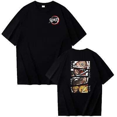 Buy Demon Slayer T Shirt Kamado Tanjirou Nezuko Unisex Cotton T-Shirts For Men Women • 15.99£