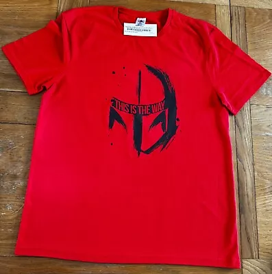 Buy Star Wars - The Mandalorian This Is The Way Helmet T-Shirt - XL - Red - New • 9.99£