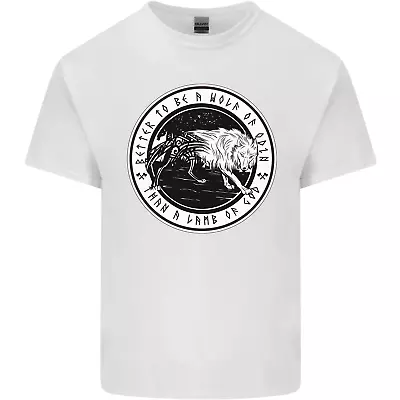 Buy Viking A Wolf Of Odin Than A Lamb Of God Mens Cotton T-Shirt Tee Top • 11.75£