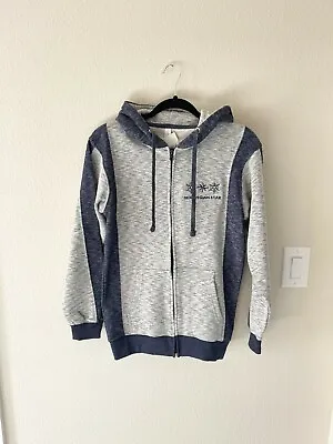 Buy Norwegian Star Full Zip Gray And Navy Blue Hoodie With Pockets NWT Sz S Lined Ho • 13.23£