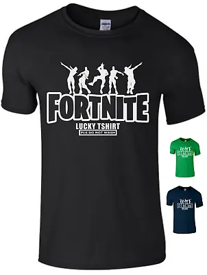 Buy Boys Kids Children Adult Lucky Fortnite Gaming T Shirt Top. Funny Tee • 6.99£