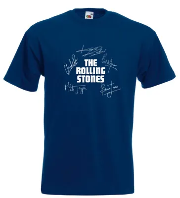 Buy Rolling Stones T Shirt Keith Richards Brian Jones Repro Autographs • 12.95£
