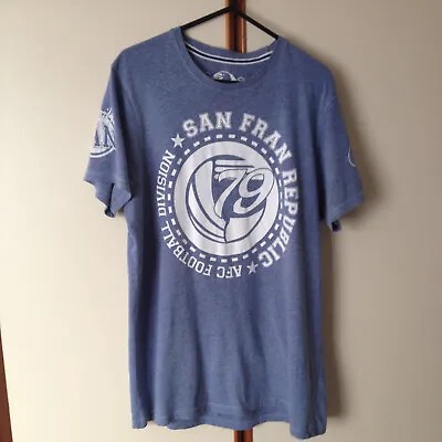 Buy Men's Burton Blue T-Shirt In Size Small Short Sleeve Good Condition • 0.01£