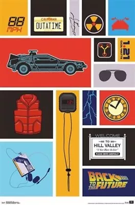 Buy Impact Merch. Poster: Back To The Future - Grid 610mm X 915mm #201 • 8.16£