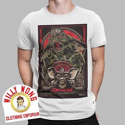 Buy Gremlins T-shirt Mogwai Gizmo Movie Retro Classic Vintage Hero Gamer Uk Horror • 6.99£