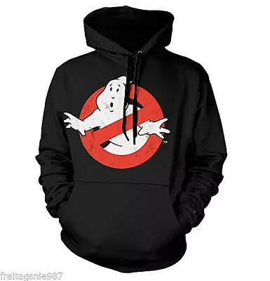 Buy Ghostbusters Logo Hoodie Cotton Officially Licensed • 51.13£