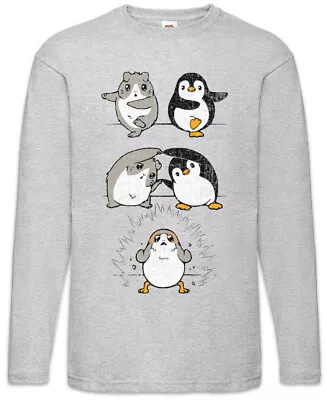 Buy Porg Fusion Men Long Sleeve T-Shirt Star Fun Penguin Geek Nerd Wars • 27.54£