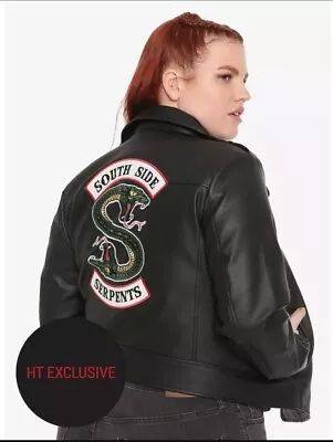 Buy Riverdale Southside Serpents Faux Leather Girls Jacket Plus Size 2X, Hot Topic  • 47.35£