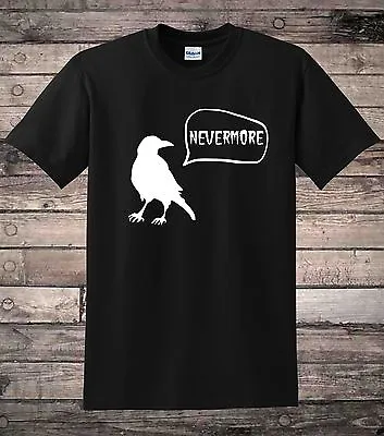 Buy Raven Nevermore Edgar Allan Poe Goth T-Shirt • 7.99£