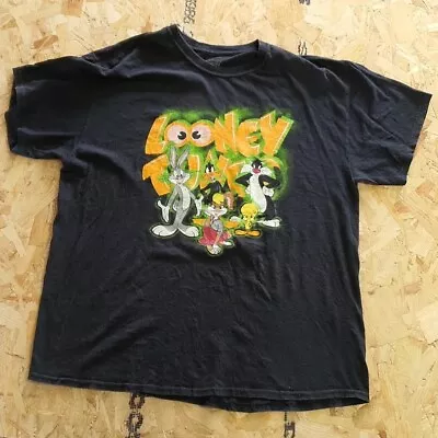 Buy Looney Tunes Graphic T Shirt Black Adult Large L Mens Summer • 11.99£