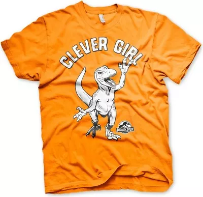Buy Jurassic Park Clever Girl T-Shirt Orange • 25.81£