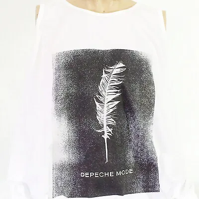Buy Depeche Mode Synth Pop Rock T-shirt Sleeveless Vest Top White Unisex S-2XL • 14.99£