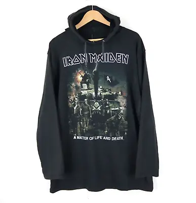 Buy Iron Maiden Vintage 2006 Matter Of Life And Death Hoodie Sweatshirt SZ L (M7381) • 24.95£