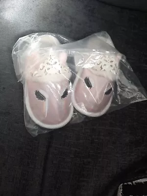 Buy River Island Girls Size 4 Eur 37 Pink Sparkle Slippers Unicorn Pink BRAND NEW • 11£