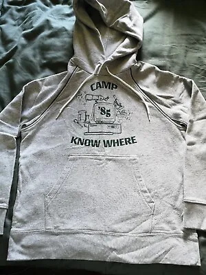 Buy LEVI'S® X STRANGER THINGS CAMP KNOW WHERE Grey HOODIE Rare Sold Out Size XS  • 19.99£