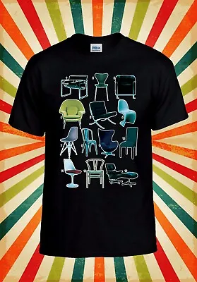 Buy Iconic Mid Century Modern Chair Shirt Men Women Unisex Baseball T Shirt Top 3109 • 11.99£