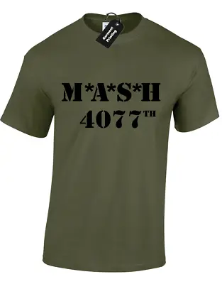 Buy Mash Mens T-shirt 4077th Marines Retro Tv Programme Army Fancy Dress Mens Top • 8.99£