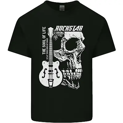Buy Rockstar Skull Rock Heavy Metal Guitar Kids T-Shirt Childrens • 7.48£