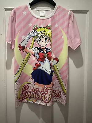 Buy Anime T Shirt Women Pink Sailor Moon • 10£