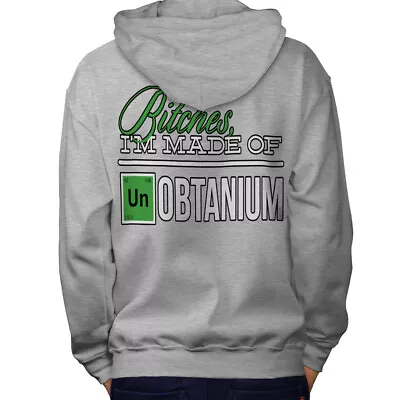 Buy Wellcoda Made Of Chemistry Mens Hoodie, Unobtanium Design On The Jumpers Back • 25.99£