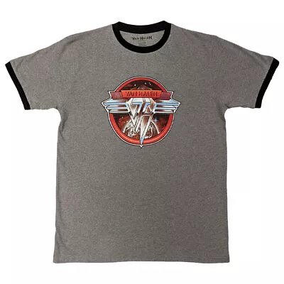Buy Van Halen Circle Band Logo Ringer T Shirt • 17.95£
