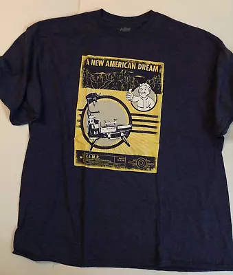 Buy Loot Crate Fallout 4 A New American Dream CAMP Platform T-shirt 2XL Vault Boy • 15.16£