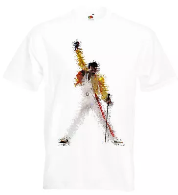 Buy Freddie Mercury Abstract T Shirt Queen Brian May Bohemian Rhapsody • 13.95£