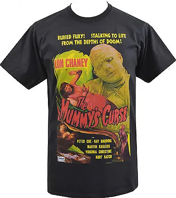 Buy The Mummy's Curse Mens Horror T-Shirt Lon Chaney Cult B-Movie Poster S-5 XL • 20.50£
