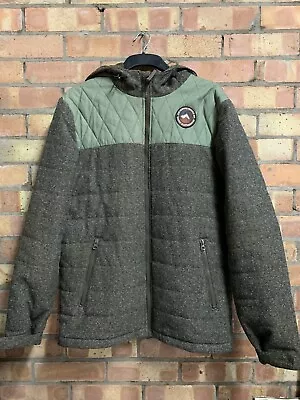 Buy VANS Jacket Primaloft Adult Medium Full Zip Grey Outdoors Hooded Men Coat Casual • 28.99£