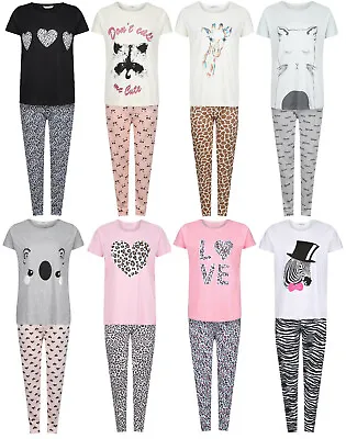 Buy Ladies Pyjamas Plus Size Uk 18-32 Womens Short Sleeve Long Pj Set Night Wear New • 16.99£