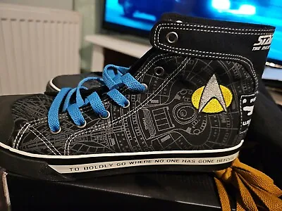 Buy EMP Star Trek  To Boldly Go Where No One Has Gone Before  High Top Trainers UK 7 • 50£